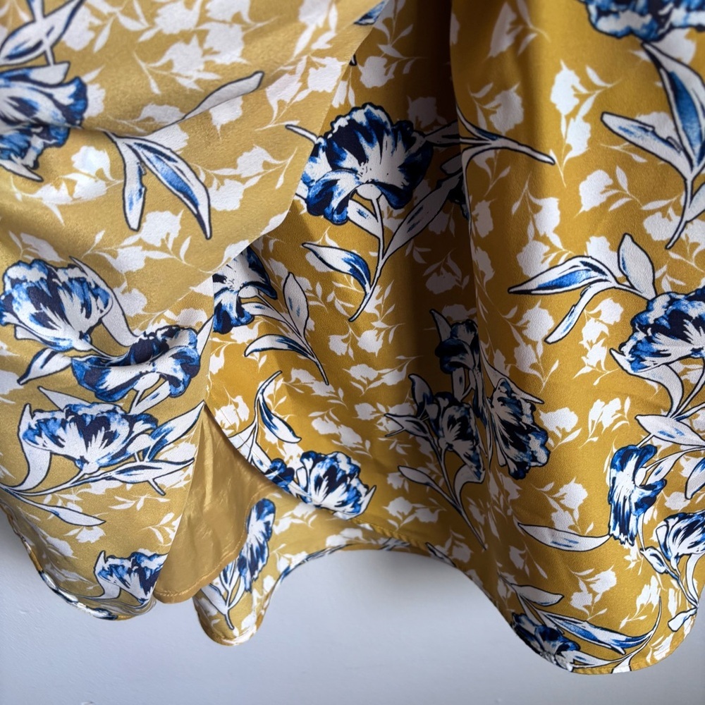 J Crew Women’s Yellow Floral dress size 6 - Picture 5 of 9